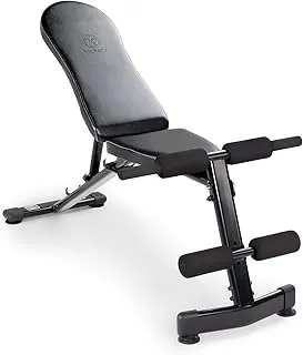 Marcy Multi-Purpose Adjustable Workout Utility Weight Bench for Full Body Upright