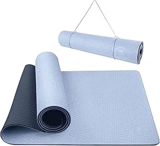 IUGA Yoga Mat Thick Non Slip Anti-tear Pilates Mat Eco Friendly Hot Yoga Mats for Workout & Exercise