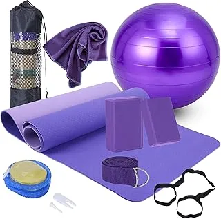 Yoga Starter Kit - 11-Piece Set with Yoga Blocks