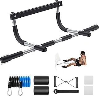 Ally Peaks Pull Up Bar for Doorway  Thickened Steel Max Limit 440 lbs Upper Body Fitness Workout Bar