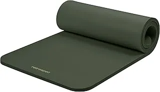 Retrospec Solana Yoga Mat 1 Thick w/Nylon Strap for Men & Women - Non Slip Exercise Mat for Home Yoga