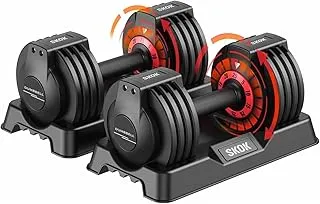 SKOK 25/55 lbs Pair Adjustable Dumbbells Set