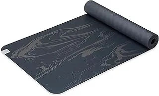 Gaiam Dry-Grip Yoga Mat - 5mm Thick Non-Slip Exercise & Fitness Mat for Standard or Hot Yoga