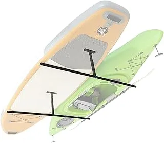GoSports Kayak Rack for Garage Ceiling Mount - Adjustable Storage Hangers for 2 Kayaks