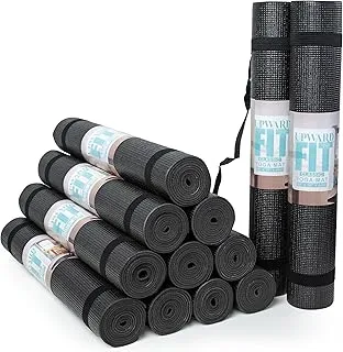 12-Pack Classic Yoga Mat With Carrying Strap