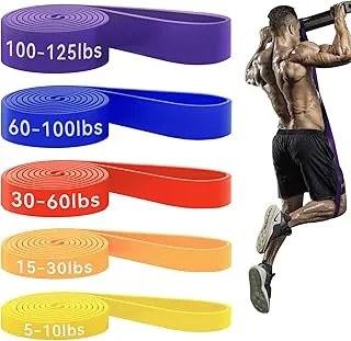 HAPBEAR Pull Up Assistance Bands - Pull Up Bands - Resistance Bands - Exercise Bands Resistance Bands Set of 5 - Workout Bands for Working Out