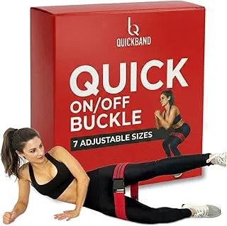 Adjustable Fabric Workout Bands (Quick On/Off Buckle) Non-Slip Resistance Exercise Butt Trainer for Working Out HIPS