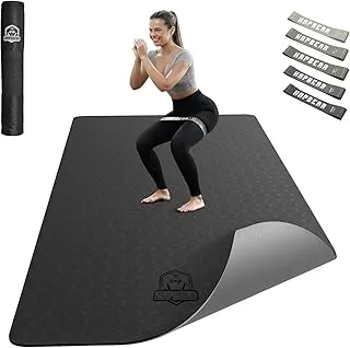 HAPBEAR Large Yoga Mat - 72x36x6mm (1/4 inch)