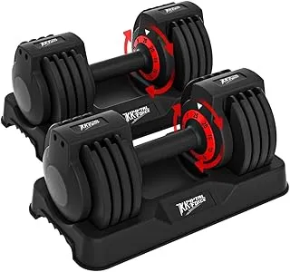 25/55lbs Adjustable Dumbbells Set
