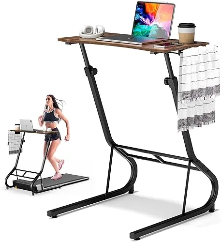 GRLEAF Adjustable Height Standing Desk for Walking Pad Treadmill