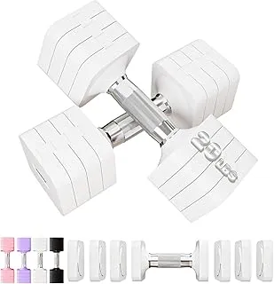 15LB 20LB 30LB 40LB 50LB Adjustable Dumbbell Set Free Weights Dumbbells Set for Women Men Hand Weigh