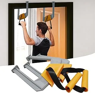 Portable Pull Up Bar - Adjustable Doorway Home Gym with 330lbs Capacity - No Screw Installation for