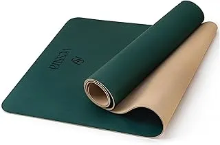 Premium Yoga Mat – Sweat-Activated Non-Slip PU Grip I Natural Rubber Base I 4mm for Yoga